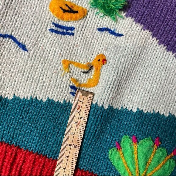 Vintage Claver Quality Sweater Womens Oversized medium Park Kids 3D - Picture 7 of 11